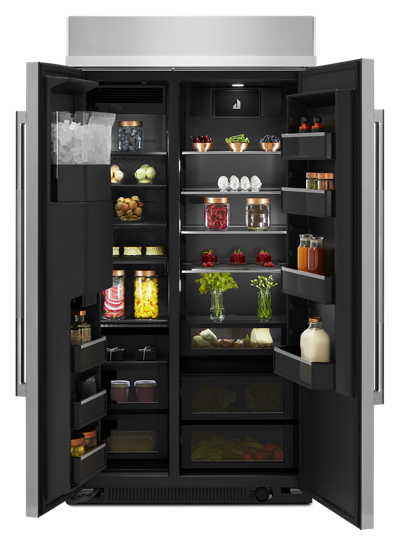 42" Jenn-Air 25.5 Cu. Ft. Built In Side By Side Refrigerator With Water Dispenser - JBSS42E22L