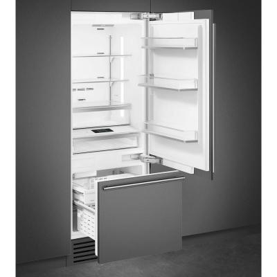 30" SMEG 16.42 Cu. Ft.  Built-in Bottom Mount Refrigerator - CB465UI