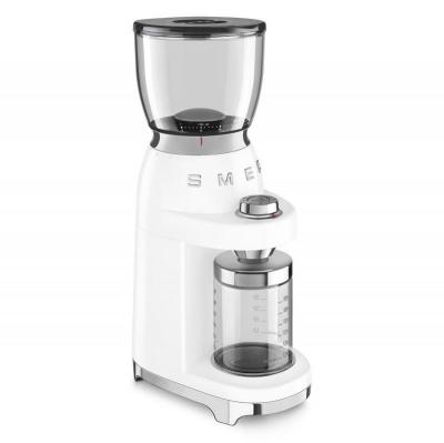 SMEG 50's Style Coffee Grinder In White - CGF01WHUS