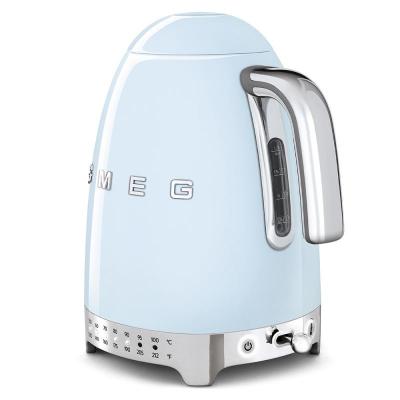 SMEG 50's Style Electric Kettle With Plastic Button In Pastel Blue - KLF04PBUS