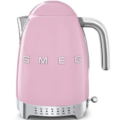 SMEG 50's Style Electric Kettle With Plastic Button In Pink - KLF04PKUS