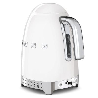 SMEG 50's Style Electric Kettle With Plastic Button In White - KLF04WHUS