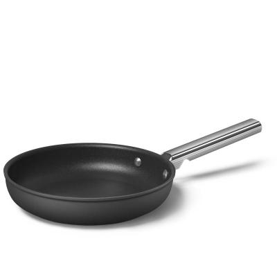 SMEG 50's Style Frypan With Cold-forged Aluminium Body in Black- CKFF2401BLM