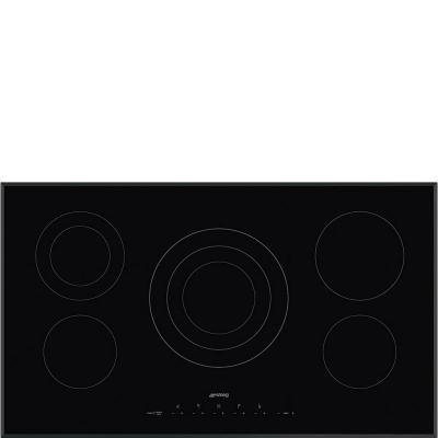 36" SMEG Electric Cooktop with 5 Cooking Zones  - SEU365ETB