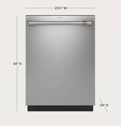 24" Café Built-in Smart Dishwasher with Ultra Wash - CDT858P2VS1