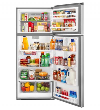 28" Whirlpool 18 Cu. Ft. Refrigerator Compatible With The EZ Connect Icemaker Kit - WRT518SZFW