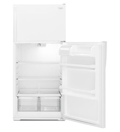 28" Whirlpool 14.3 Cu. Ft. Top-Freezer Refrigerator With Freezer Temperature Control - WRT134TFDW