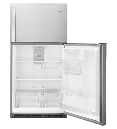 33" Whirlpool® Top-Freezer Refrigerator with Optional EZ Connect Icemaker Kit - WRT541SZDM