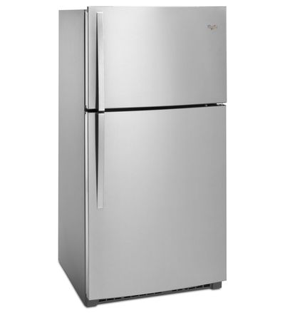 33" Whirlpool® Top-Freezer Refrigerator with Optional EZ Connect Icemaker Kit - WRT541SZDB