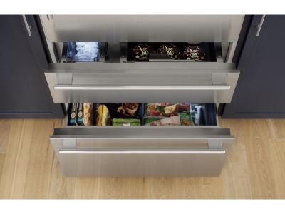 36" Thermador Freedom Built-in Two Door Bottom Freezer Masterpiece Stainless Steel - T36BB110SS