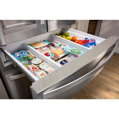 36" Whirlpool French Door Bottom Mount Full Depth Refrigerator - WRMF3636RZ