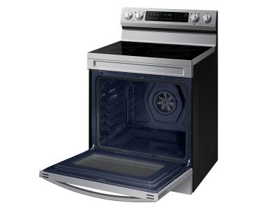 30" Samsung 6.3 Cu. Ft. Freestanding Electric Range With Air Fry And Wi-fi In Stainless Steel - NE63A6711SS