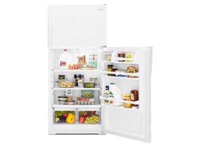 28" Whirlpool 14.3 Cu. Ft. Top-Freezer Refrigerator With Freezer Temperature Control - WRT134TFDW