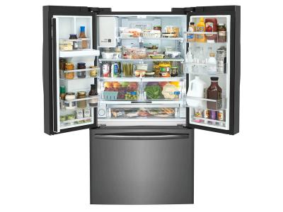 36" Frigidaire Gallery 27.8 Cu. Ft. French Door Refrigerator in Black Stainless Steel - GRFS2853AD