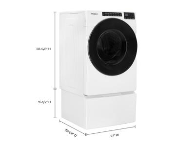 27" Whirlpool 5.8 Cu. Ft. Front Load Washer with Quick Wash Cycle - WFW6605MW