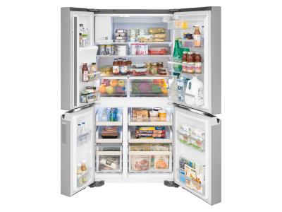 36" Frigidaire Gallery 21.5 Cu. Ft. Counter Depth 4-Door Refrigerator in Stainless Steel - GRQC2255BF