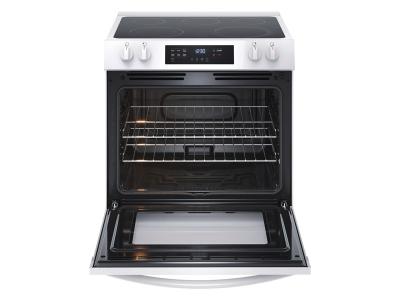 30" Frigidaire 5.3 Cu. Ft. Front Control Electric Range in White - FCFE306CAW