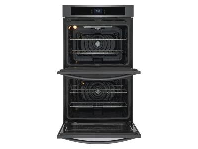 30" Frigidaire 10.6 Cu. Ft. Double Electric Wall Oven With Fan Convection In Black Stainless Steel - FCWD3027AD