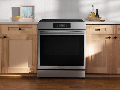 30" Frigidaire Gallery 6.2 Cu. Ft. Front Control Induction Range with Total Convection - GCFI306CBF