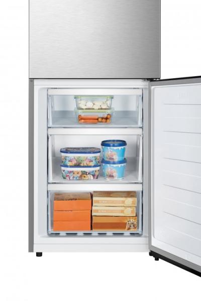 24" Hisense 10.7 Cu. Ft. Bottom Mount Refrigerator Titanium - RB12A2CSE