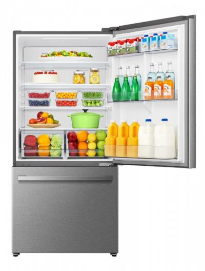 32" Hisense 22.3 Cu. Ft. PureFlat Collection Full-Depth Bottom Mount Refrigerator - RB22A2FSE