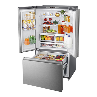 36" Hisense 26.6 Cu. Ft. Full-Depth French Door Refrigerator - RF27A3FSE