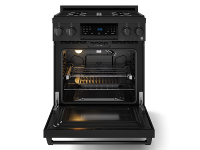 30" ThorKitchen GR Series Professional Gas Range with Tilt Panel Touch Control in Black - RSG30B