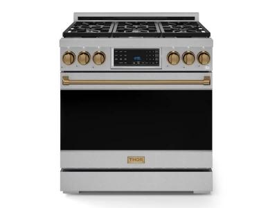 36" ThorKitchen Gordon Ramsay Series Professional Gas Range - RSG36-BRZ