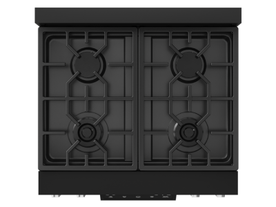 ThorKitchen GR Series Professional LP Range with Tilt Panel Touch Control in Matte Black/Stainless Steel - RSG30BLP-SS