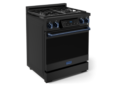 ThorKitchen GR Series Professional LP Range with Tilt Panel Touch Control in Matte Black/Blue - RSG30BLP-BLU