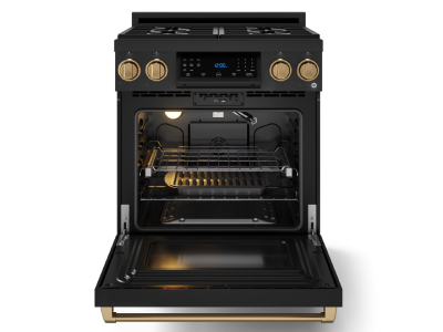 ThorKitchen GR Series Professional LP Range with Tilt Panel Touch Control in Matte Black/Bronze - RSG30BLP-BRZ