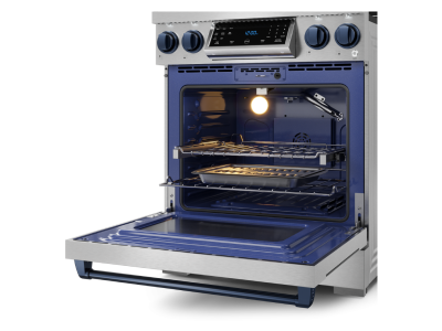 Thorkitchen GR Series Professional LP Range with Tilt Panel Touch Control in Stainless Steel/Blue - RSG30LP-BLU