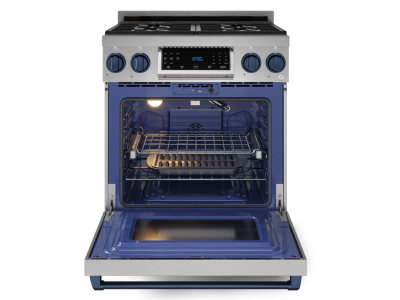 Thorkitchen GR Series Professional LP Range with Tilt Panel Touch Control in Stainless Steel/Blue - RSG30LP-BLU