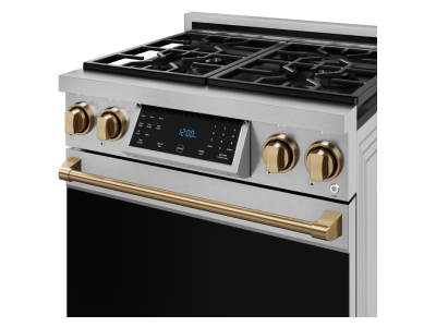 Thorkitchen GR Series Professional LP Range with Tilt Panel Touch Control in Stainless Steel/Bronze - RSG30LP-BRZ