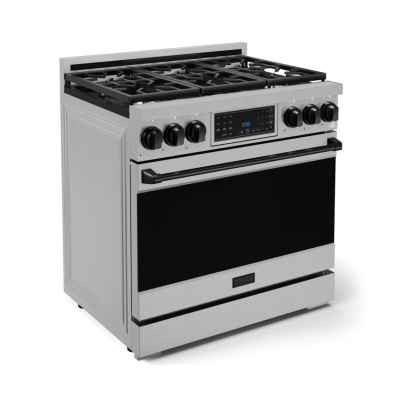 36" ThorKitchen Gordon Ramsay Series Professional Liquid Propane Range - RSG36LP-BLK