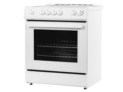 30" Danby 5.0 Cu. Ft. Slide-In Smooth Top Electric Range with Knob Controls in White - DRRM300WC