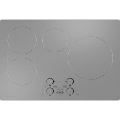 30" Monogram Induction Cooktop with Electronic Touch in Silver - ZHU30RSTSS