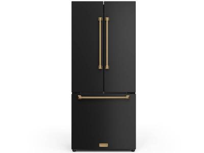 30" Thor Kitchen Gordon Ramsay Series French Door Refrigerator - RF3017FFD00-BRZ