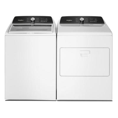 28" Whirlpool 5.2 Cu. Ft. Top Load Agitator Washer with Built-In Faucet - WTW5025SW