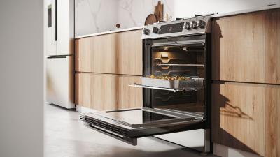 30" Bosch 100 Series Freestanding Gas Range in Stainless Steel - HGF1050MUC