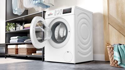 24" Bosch 300 Series Compact Front Load Washer in White - WGA14400UC