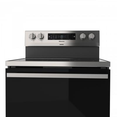 30" Hisense 5.8 cu.ft Stainless Steel Electric Range with True Convection - HBE3502CAS