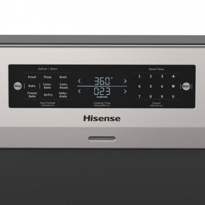 30" Hisense 5.8 cu.ft Stainless Steel Electric Range with True Convection - HBE3502CAS