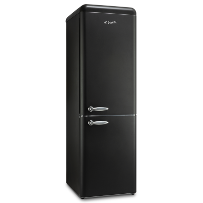 24" Epic 11 Cu. Ft. Capacity Retro Refrigerator in Matte Black - ERFF111BL